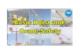 Basic Hoist and Crane Safey